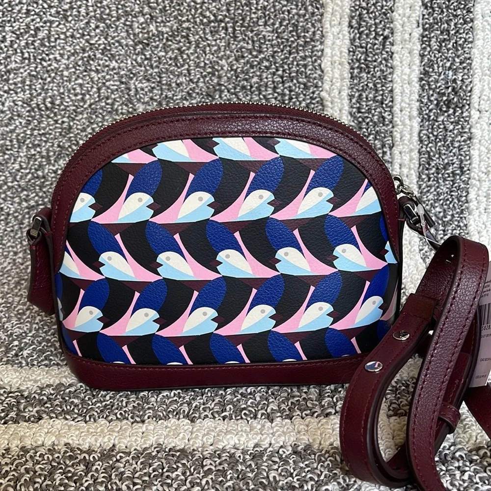 Kate Spade Sylvia Geo Birds Dome Crossbody Multi